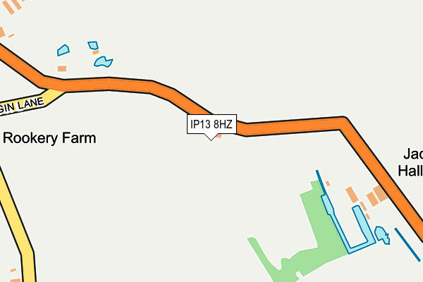 IP13 8HZ map - OS OpenMap – Local (Ordnance Survey)