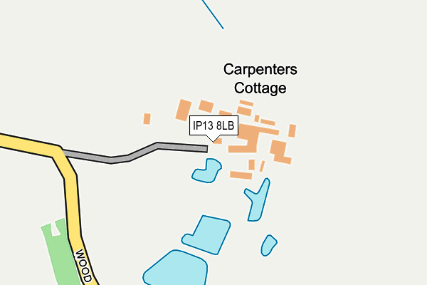 IP13 8LB map - OS OpenMap – Local (Ordnance Survey)