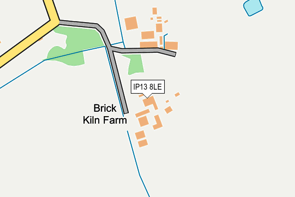 IP13 8LE map - OS OpenMap – Local (Ordnance Survey)