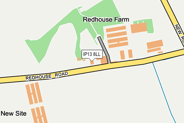 IP13 8LL map - OS OpenMap – Local (Ordnance Survey)