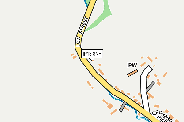 IP13 8NF map - OS OpenMap – Local (Ordnance Survey)