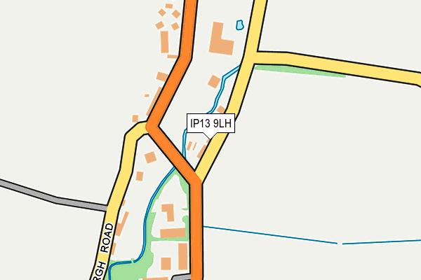 IP13 9LH map - OS OpenMap – Local (Ordnance Survey)