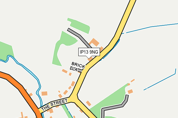 IP13 9NG map - OS OpenMap – Local (Ordnance Survey)