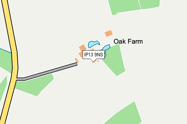 IP13 9NS map - OS OpenMap – Local (Ordnance Survey)