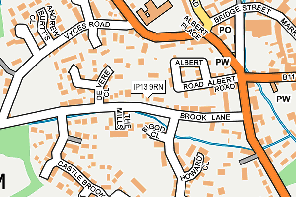 IP13 9RN map - OS OpenMap – Local (Ordnance Survey)