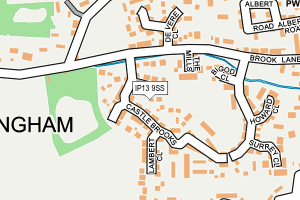 IP13 9SS map - OS OpenMap – Local (Ordnance Survey)