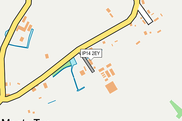 IP14 2EY map - OS OpenMap – Local (Ordnance Survey)