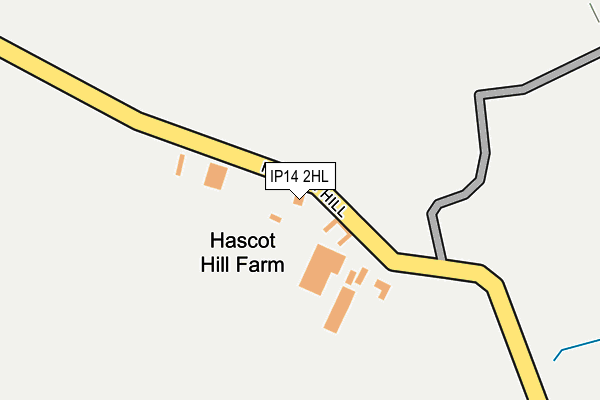 IP14 2HL map - OS OpenMap – Local (Ordnance Survey)