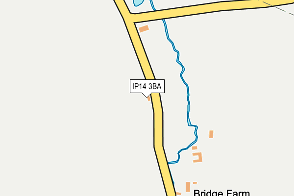 IP14 3BA map - OS OpenMap – Local (Ordnance Survey)