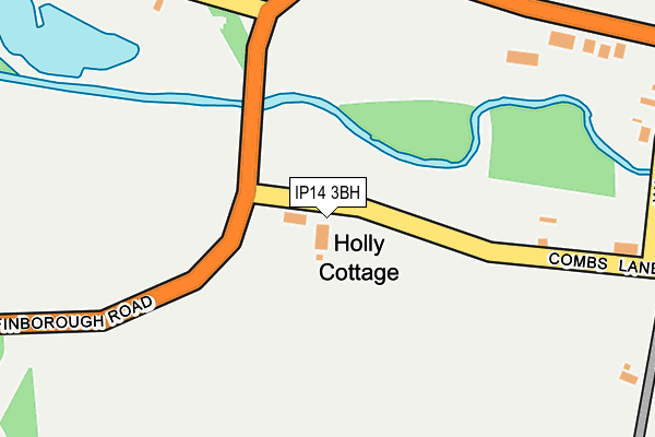 IP14 3BH map - OS OpenMap – Local (Ordnance Survey)