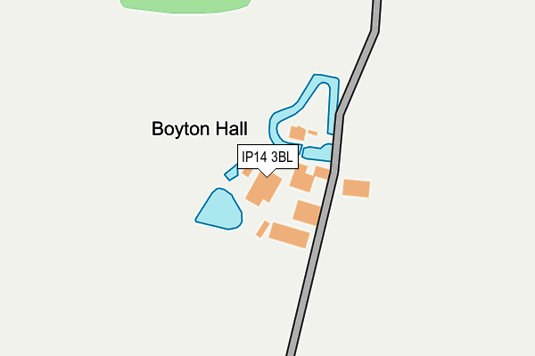IP14 3BL map - OS OpenMap – Local (Ordnance Survey)
