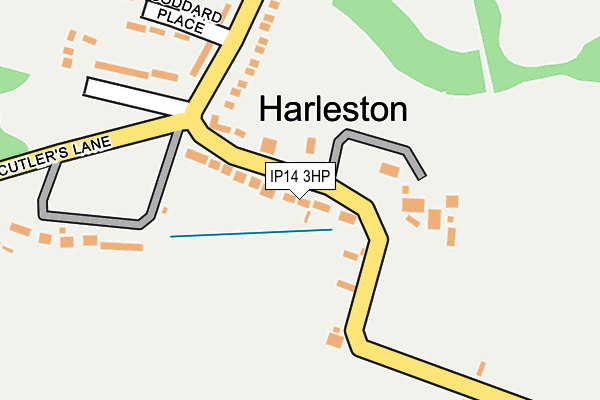 IP14 3HP map - OS OpenMap – Local (Ordnance Survey)