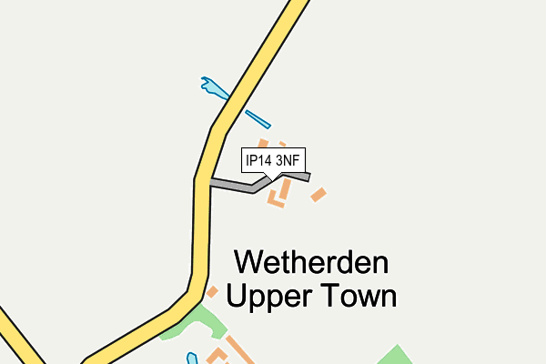 IP14 3NF map - OS OpenMap – Local (Ordnance Survey)