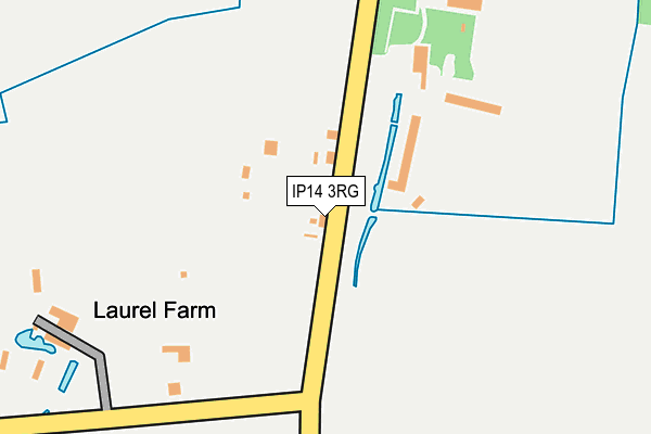 IP14 3RG map - OS OpenMap – Local (Ordnance Survey)