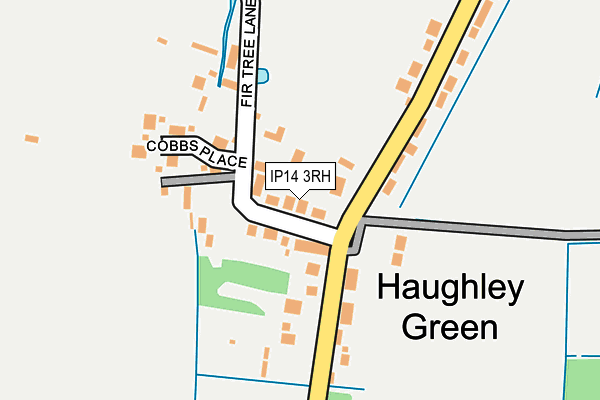 IP14 3RH map - OS OpenMap – Local (Ordnance Survey)