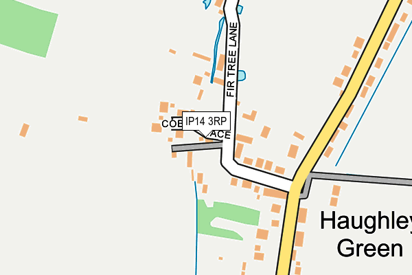 IP14 3RP map - OS OpenMap – Local (Ordnance Survey)