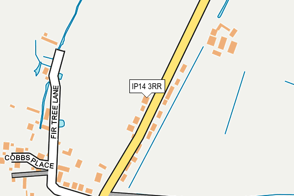 IP14 3RR map - OS OpenMap – Local (Ordnance Survey)