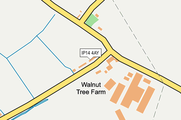 IP14 4AY map - OS OpenMap – Local (Ordnance Survey)