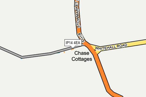 IP14 4EA map - OS OpenMap – Local (Ordnance Survey)