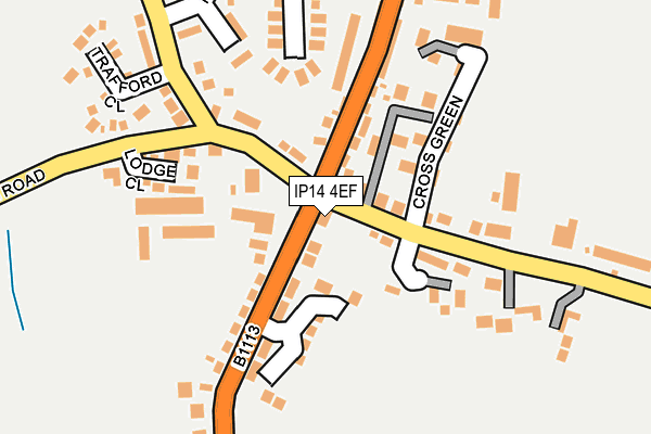 IP14 4EF map - OS OpenMap – Local (Ordnance Survey)