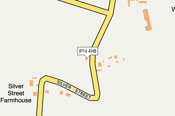 IP14 4HB map - OS OpenMap – Local (Ordnance Survey)
