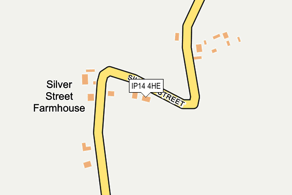 IP14 4HE map - OS OpenMap – Local (Ordnance Survey)