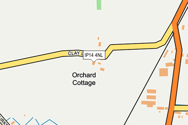 IP14 4NL map - OS OpenMap – Local (Ordnance Survey)