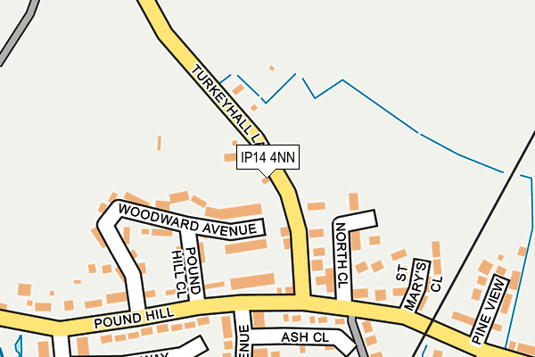 IP14 4NN map - OS OpenMap – Local (Ordnance Survey)
