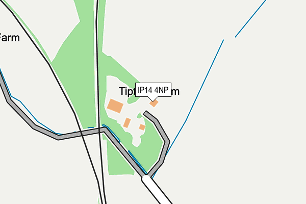 IP14 4NP map - OS OpenMap – Local (Ordnance Survey)