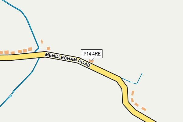 IP14 4RE map - OS OpenMap – Local (Ordnance Survey)