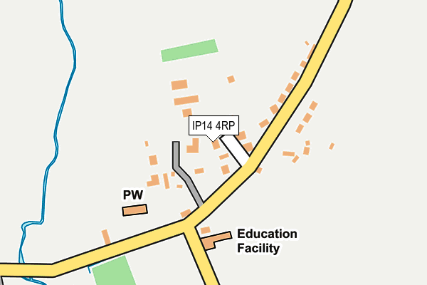 IP14 4RP map - OS OpenMap – Local (Ordnance Survey)