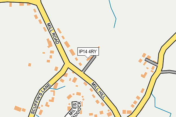 IP14 4RY map - OS OpenMap – Local (Ordnance Survey)