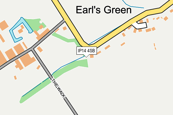 IP14 4SB map - OS OpenMap – Local (Ordnance Survey)