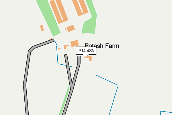 IP14 4SN map - OS OpenMap – Local (Ordnance Survey)