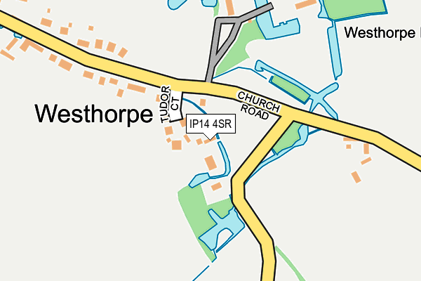 IP14 4SR map - OS OpenMap – Local (Ordnance Survey)