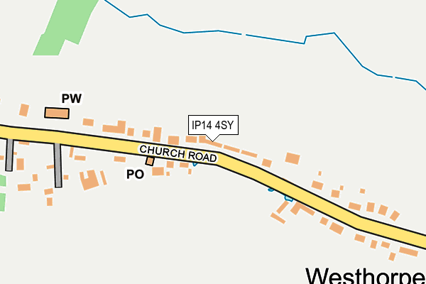 IP14 4SY map - OS OpenMap – Local (Ordnance Survey)