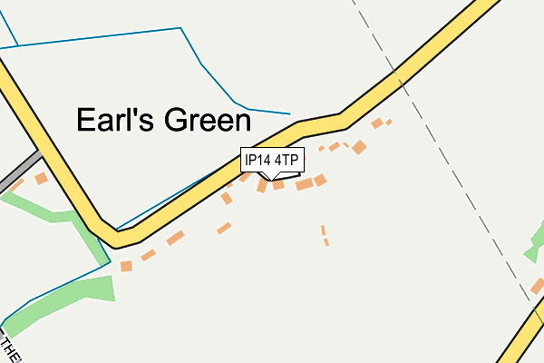 IP14 4TP map - OS OpenMap – Local (Ordnance Survey)