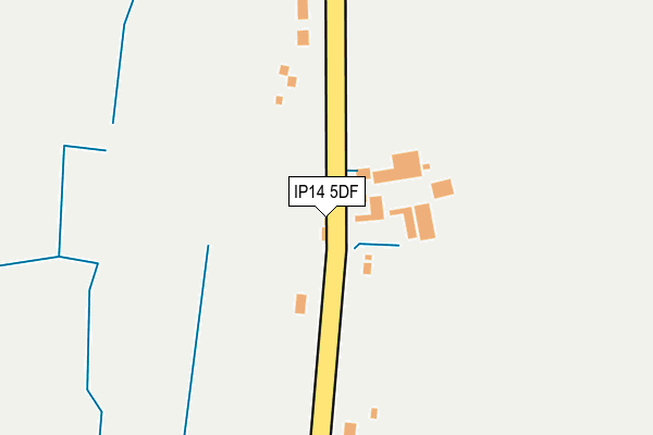 IP14 5DF map - OS OpenMap – Local (Ordnance Survey)