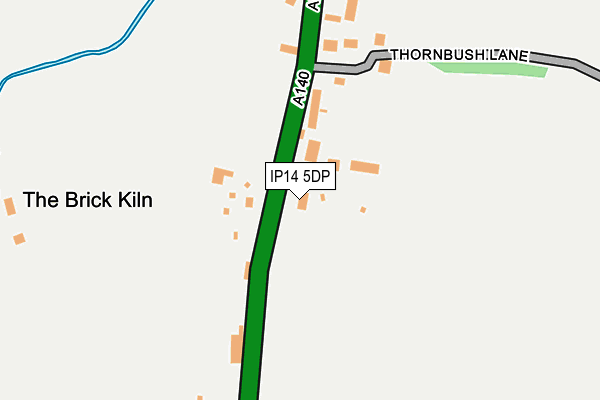 IP14 5DP map - OS OpenMap – Local (Ordnance Survey)