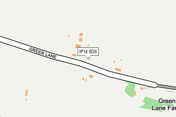 IP14 5DS map - OS OpenMap – Local (Ordnance Survey)