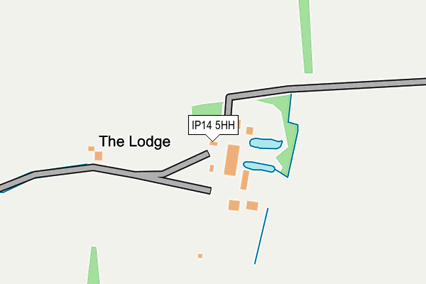 IP14 5HH map - OS OpenMap – Local (Ordnance Survey)