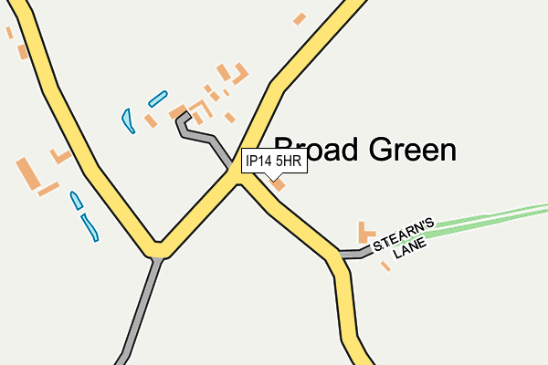 IP14 5HR map - OS OpenMap – Local (Ordnance Survey)