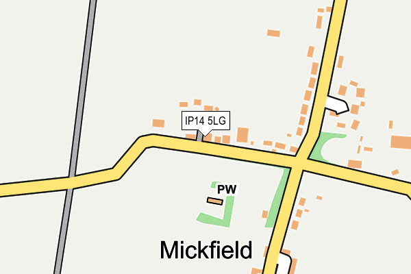 IP14 5LG map - OS OpenMap – Local (Ordnance Survey)