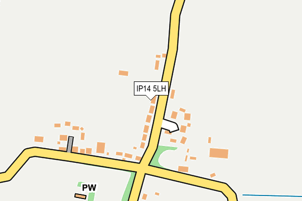 IP14 5LH map - OS OpenMap – Local (Ordnance Survey)