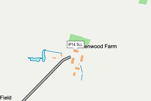 IP14 5LL map - OS OpenMap – Local (Ordnance Survey)