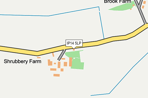 IP14 5LP map - OS OpenMap – Local (Ordnance Survey)