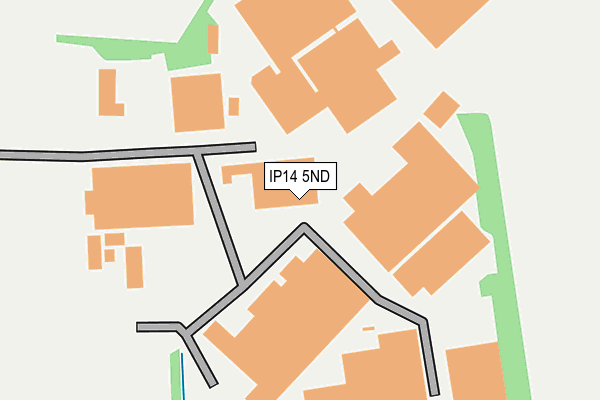 IP14 5ND map - OS OpenMap – Local (Ordnance Survey)