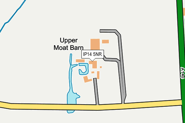 IP14 5NR map - OS OpenMap – Local (Ordnance Survey)