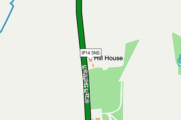 IP14 5NS map - OS OpenMap – Local (Ordnance Survey)