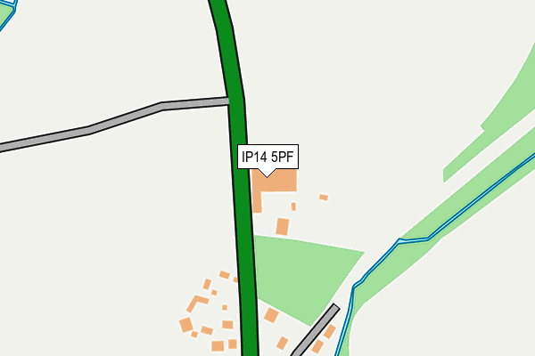 IP14 5PF map - OS OpenMap – Local (Ordnance Survey)